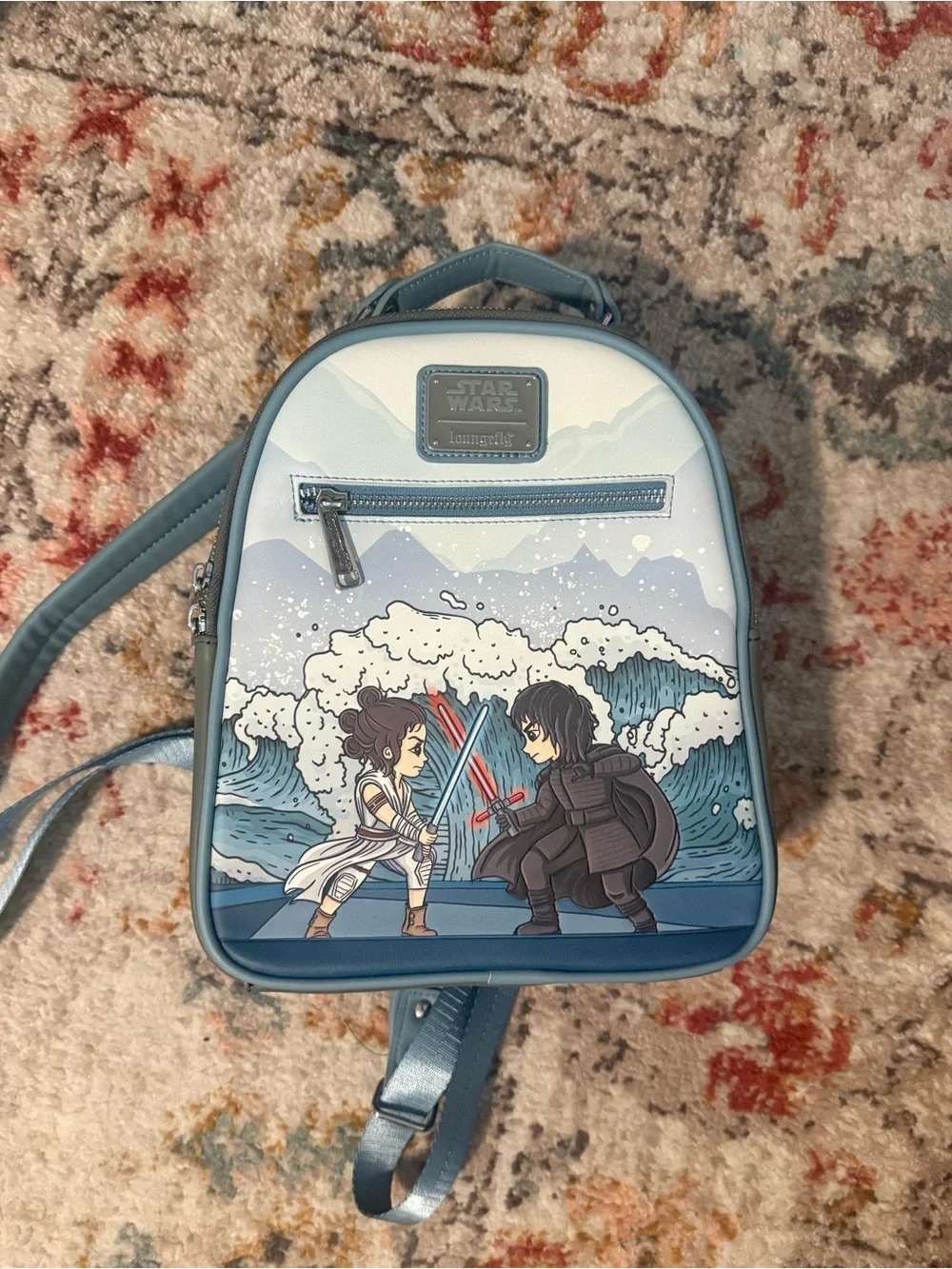 Loungefly Star Wars Kylo Ren and Rey Mini Backpack